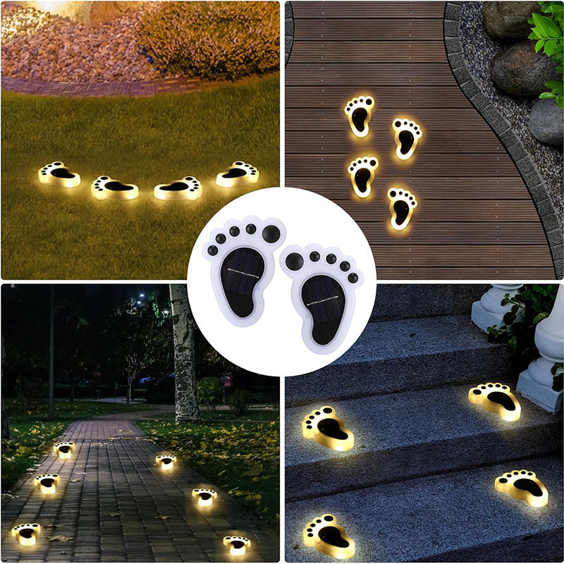 Skorter | 2 pcs - Solar-powered footprint lighting point