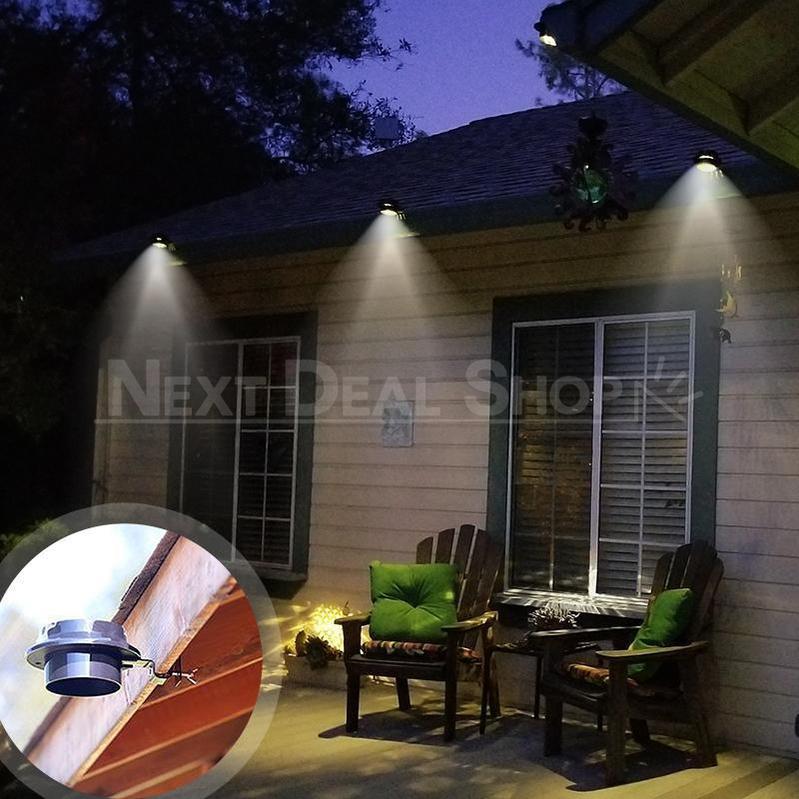 Skorter | 2 Pcs Solar Powered Gutter Lights
