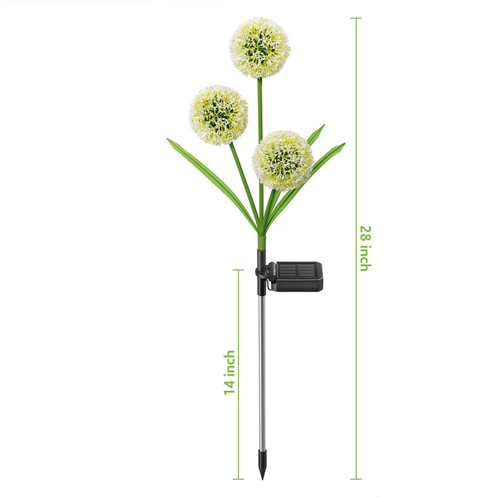 Skorter | 2 Pcs - Solar Powered LED Dandelion Stake Light