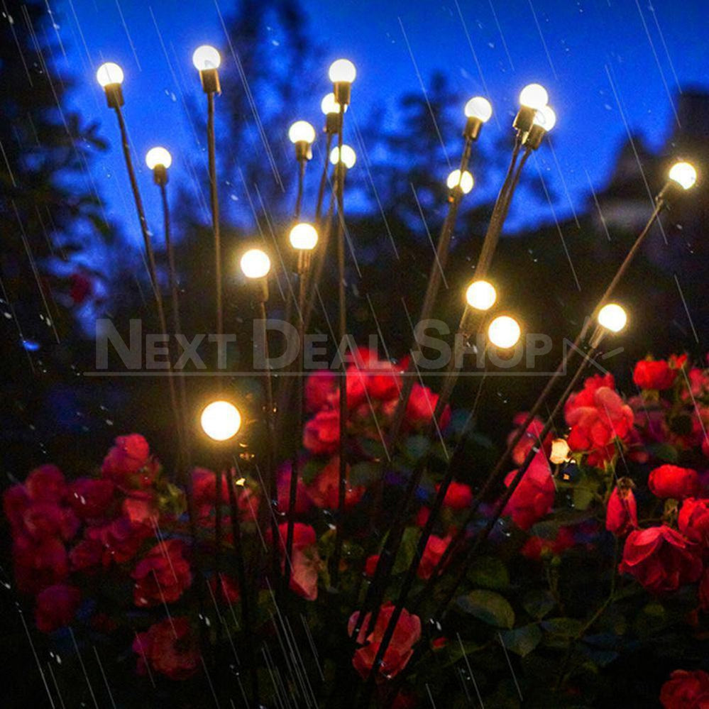 Skorter | 2 pcs - Solar-powered LED glow worm stake light