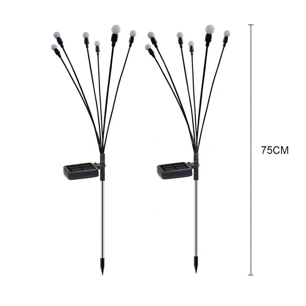 Skorter | 2 pcs - Solar-powered LED glow worm stake light