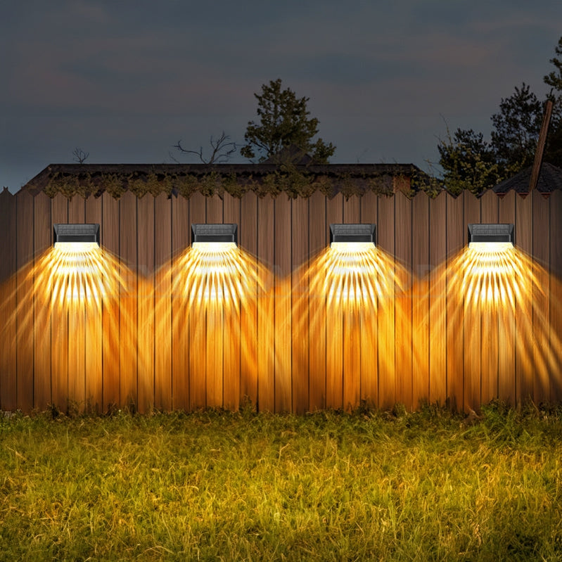 Skorter | 2 Pcs - Solar Powered Scalloped LED Hedge Lights