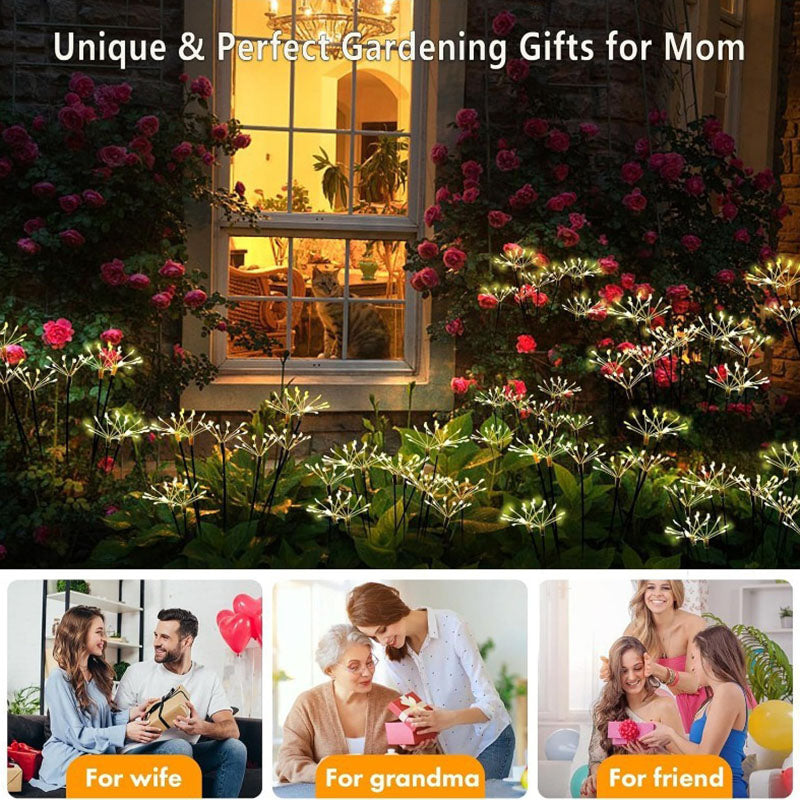 Skorter | 2 Pk - Solar Powered Starburst Garden Stake Light