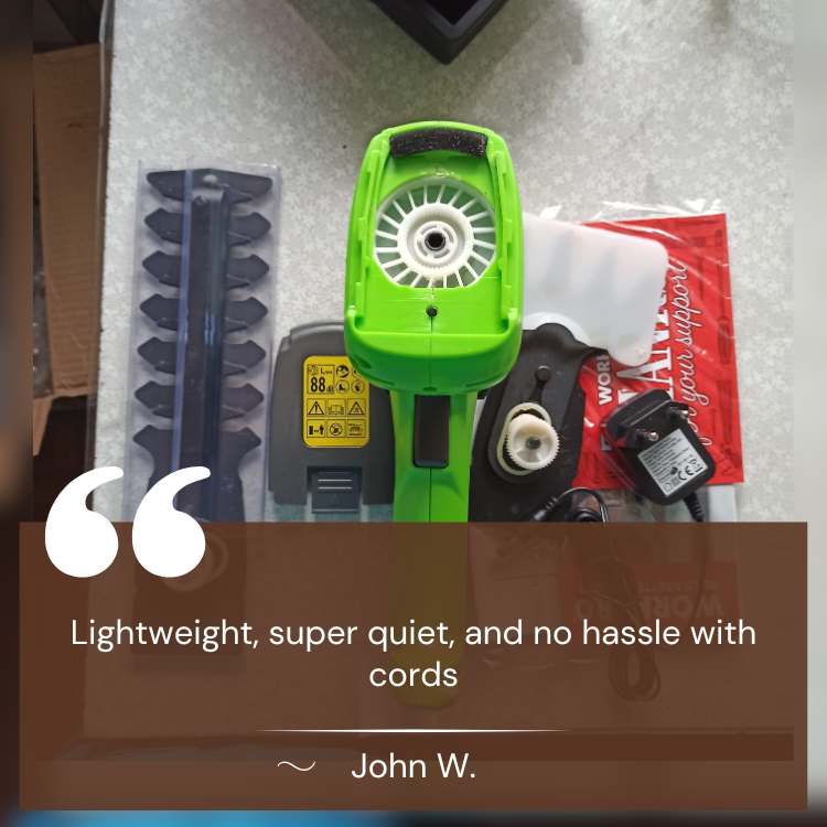 Skorter | Cordless Garden Trimmer | Dual Blades, Lightweight & Ideal for Lawn Edging and Hedge Trimming