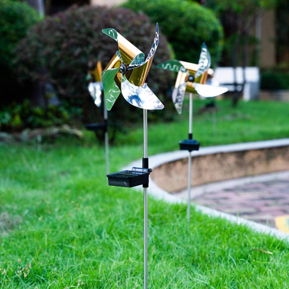 Skorter | 2-Pack: 32LED Outdoor Solar Garden Lantern Garden Lawn Waterproof Windmill Light