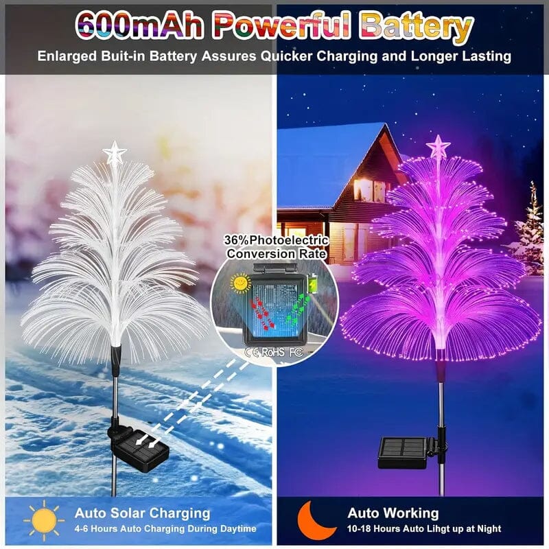Skorter | 2-Pack: 7 Color Changing LED Sun Bleach Jellyfish Lights