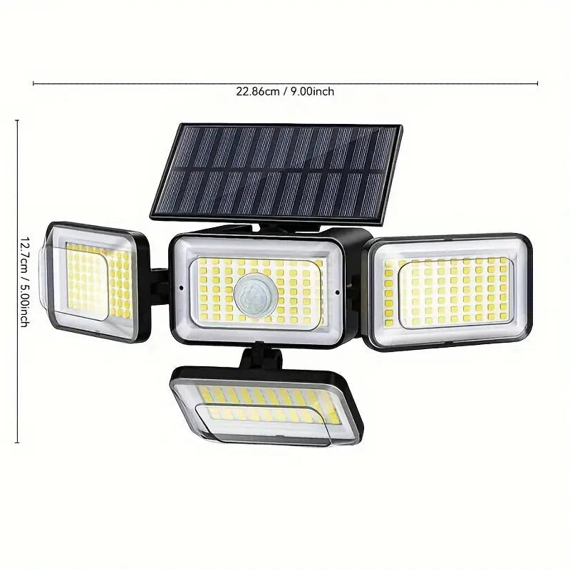 Skorter | 2-Pack: Super Bright Solar Motion Sensor Outdoor Lights with Remote Control