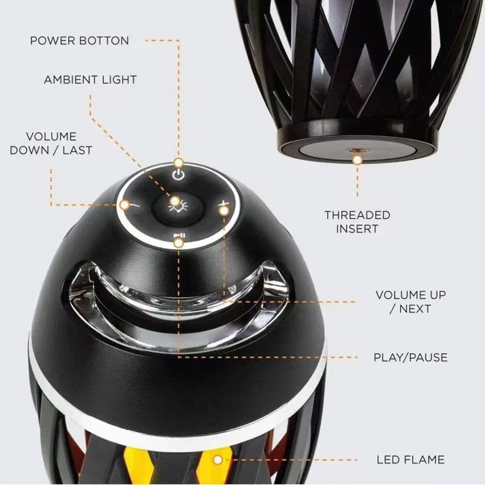 Skorter | 2-Pack: Tiki LED Flame Bluetooth Speakers