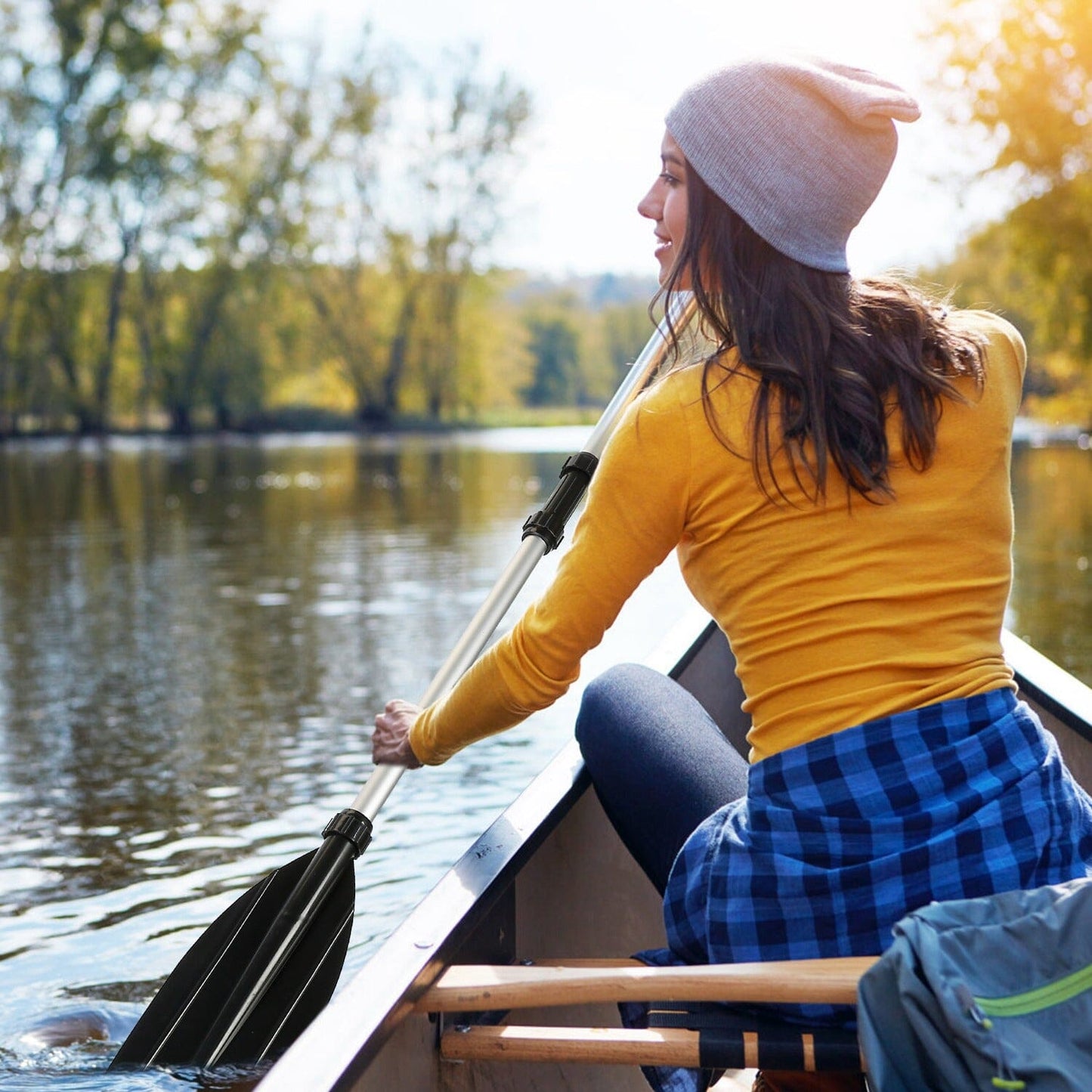 Skorter | 2-Pieces: Kayak Paddle Aluminum Alloy Removable Canoe