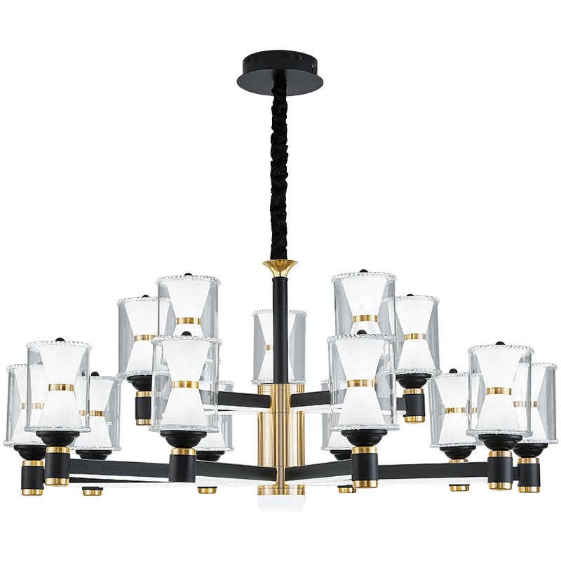 2 Tier - 12 lights Hourglass Chandelier - SKØRTER