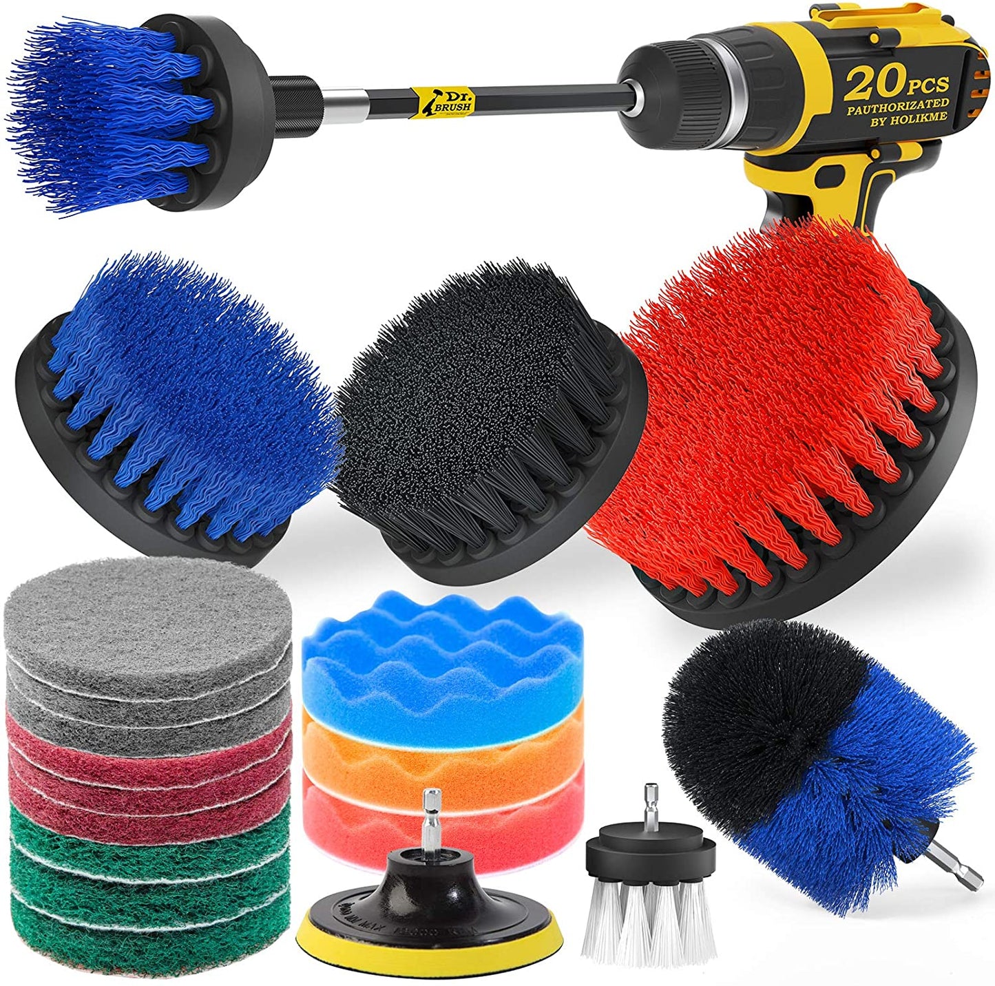Skorter | 20-Pack: Holikme Drill Brush Attachments Set