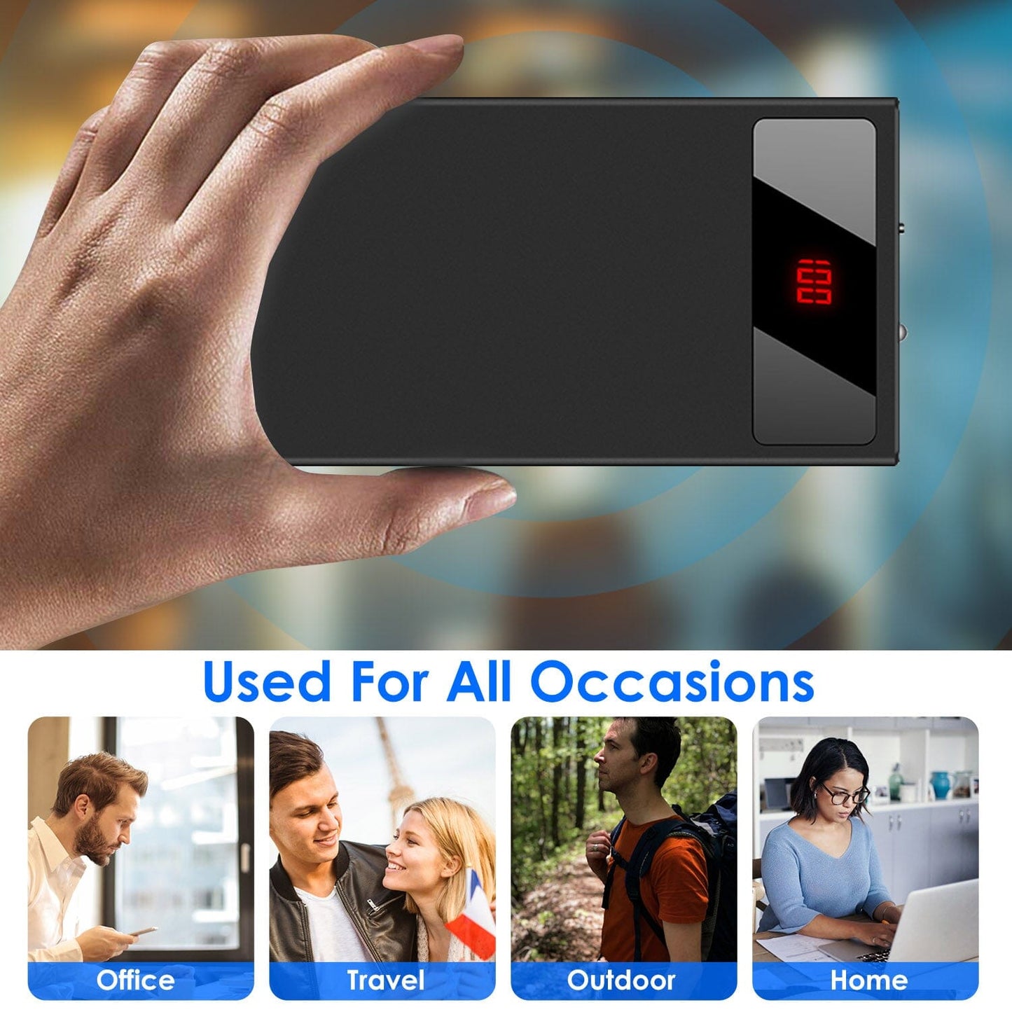 Skorter | 20,000mAh Power Bank Ultra-thin External Battery Pack