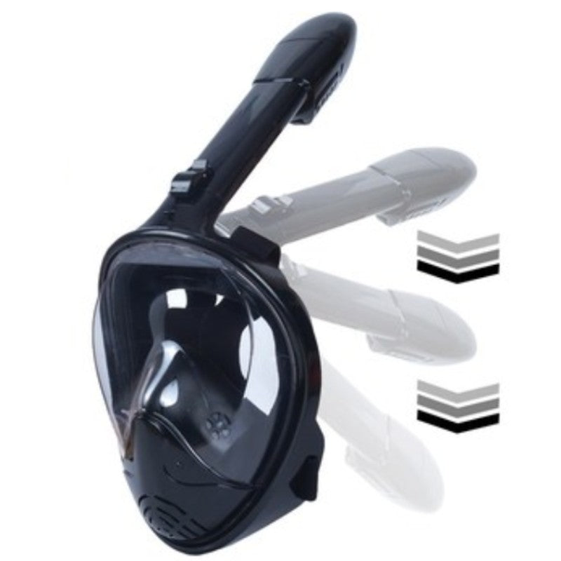 Skorter | Foldable Full Face Snorkel Mask, with 180 Degree Panoramic Viewing, Anti-Fog & Anti-Leak Design, for Kids and Adults (1 pc)