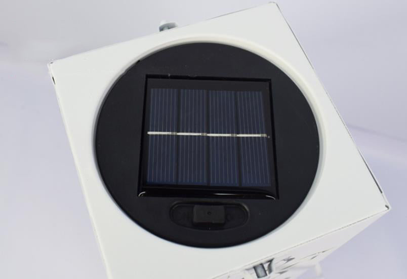 Skorter | Solar Butterfly Rose Pattern Hollow Column LED Outdoor Waterproof Decorative Lamp