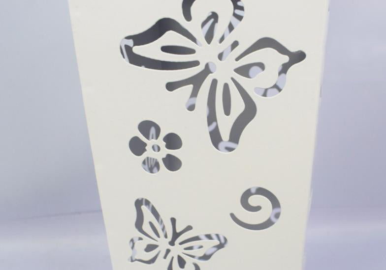 Skorter | Solar Butterfly Rose Pattern Hollow Column LED Outdoor Waterproof Decorative Lamp