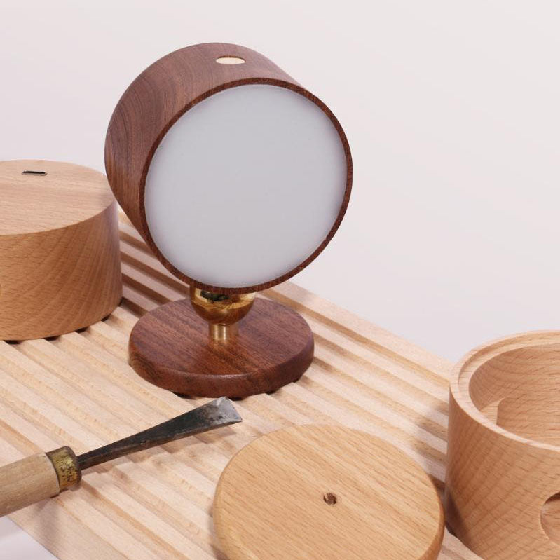 Skorter | Minimalistic Wood USB rechargeable Touch Magnet LED Night Wall Scone Lamp Light