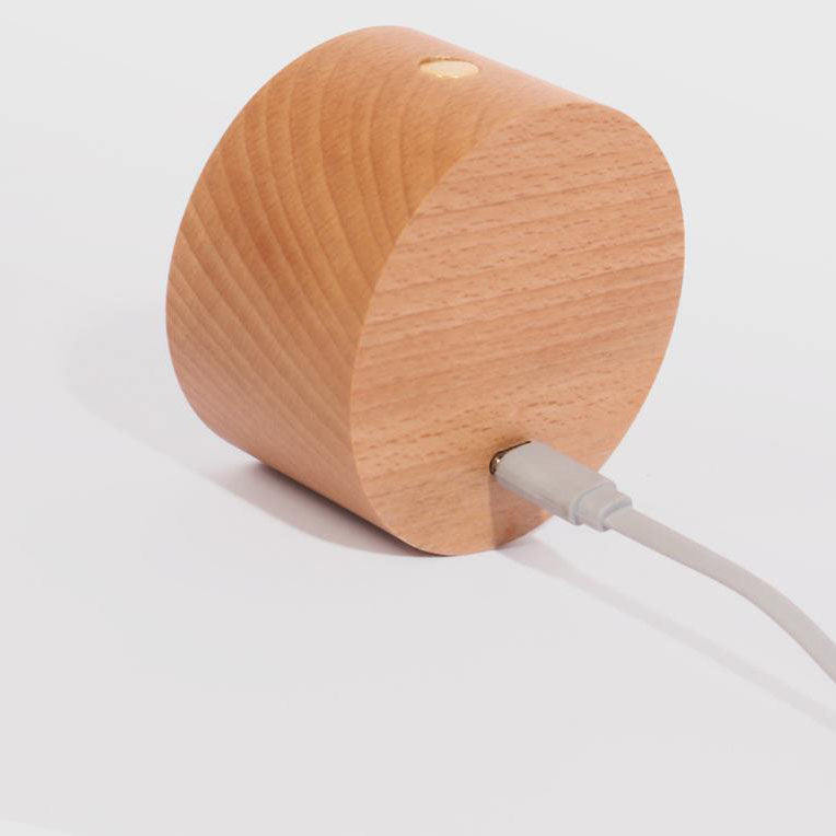 Skorter | Minimalistic Wood USB rechargeable Touch Magnet LED Night Wall Scone Lamp Light