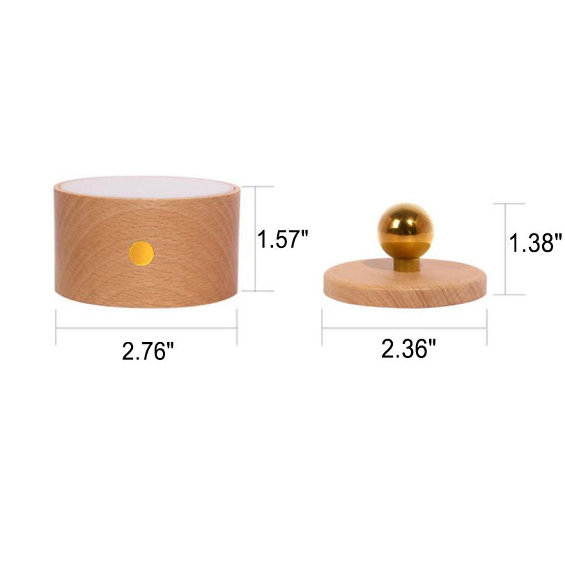 Skorter | Minimalistic Wood USB rechargeable Touch Magnet LED Night Wall Scone Lamp Light