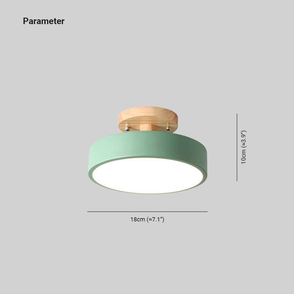 Skorter | Modern Wood LED Ceiling Light with Dimmable Function