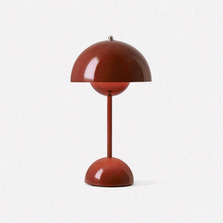 Skorter | Minimalist Flowerpot Table Lamp - Rechargeable Bedside Lamp & Cordless Design Mushroom Shaped Lamps