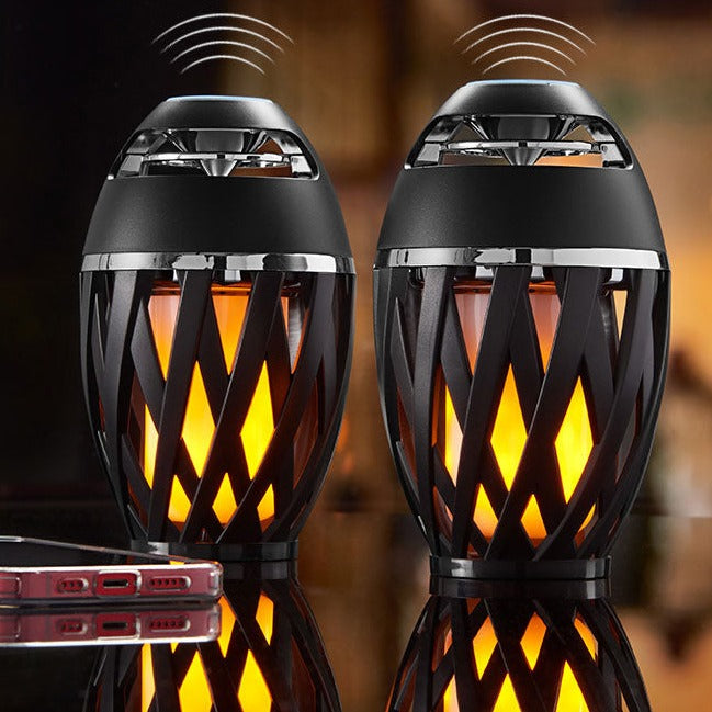 Skorter | 2-Pack: Margaritaville Bluetooth LED Flame Tiki-Torch Speaker