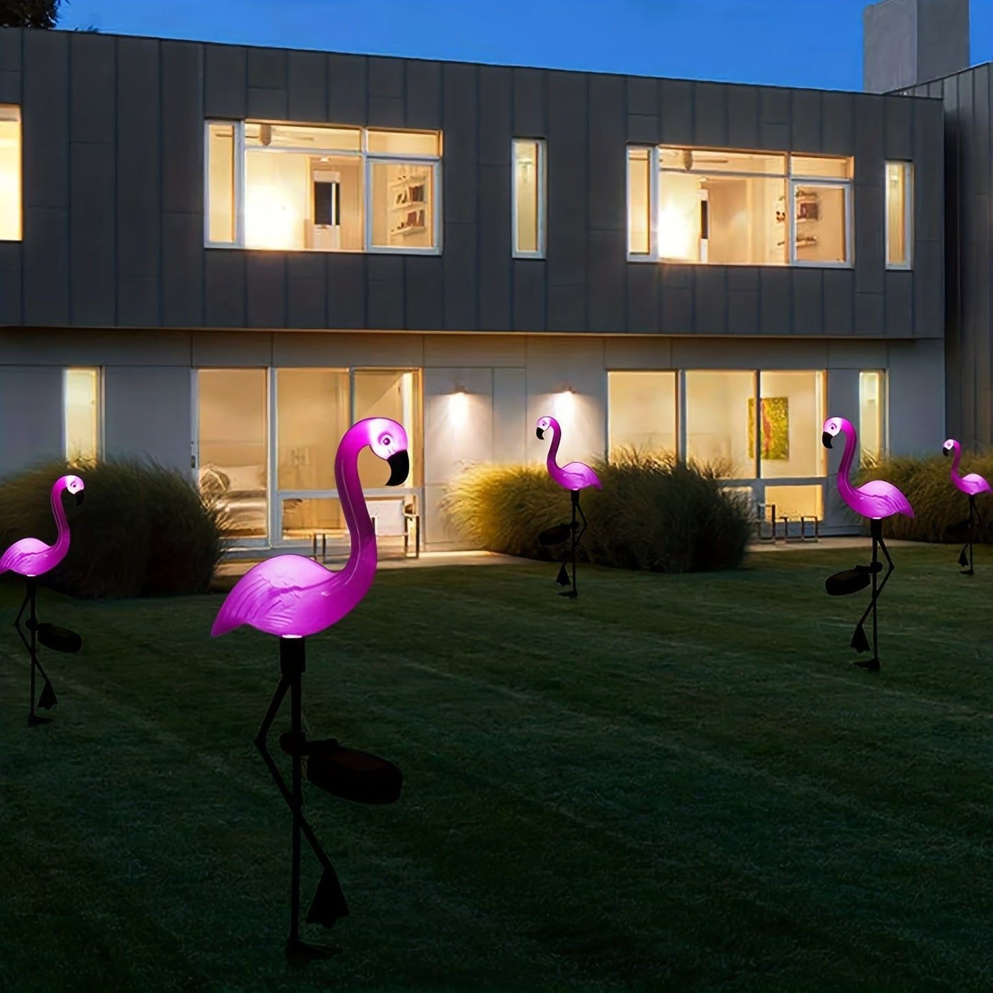 Skorter | SolarFlamingo - Pink Flamingo Garden Lighting with Solar Energy, Decorative Outdoor Lighting