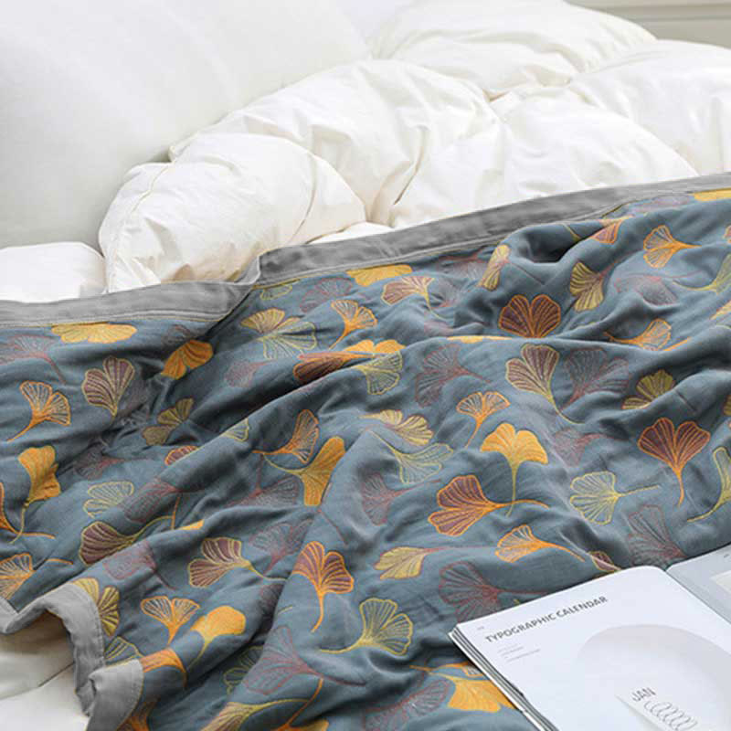 Skorter | LeafNest - Soft Cotton Bed Linen with Leaf Motif
