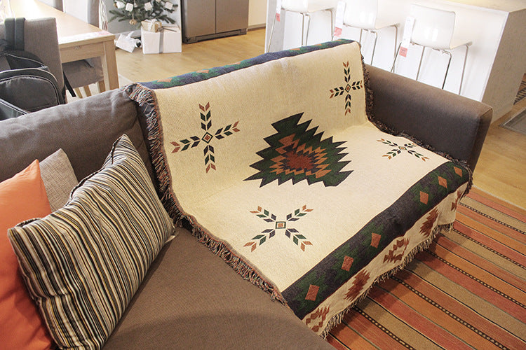 Skorter | National Style woven Casual Blanket Fabric Blanket Cover Blanket