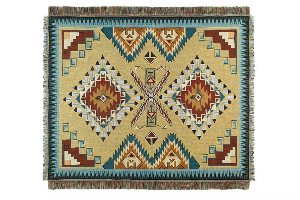 Skorter | National Style woven Casual Blanket Fabric Blanket Cover Blanket