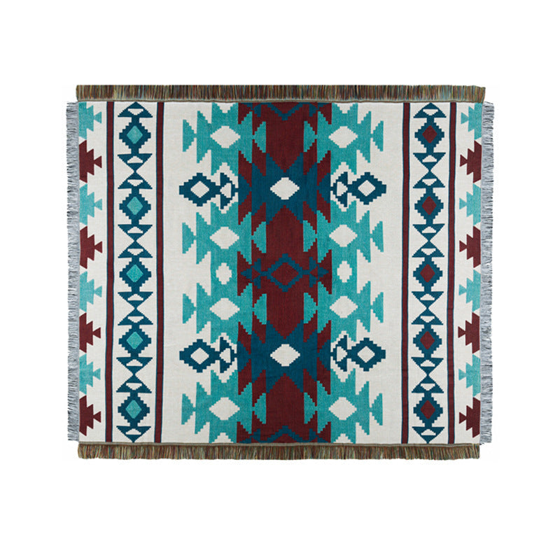 Skorter | National Style woven Casual Blanket Fabric Blanket Cover Blanket