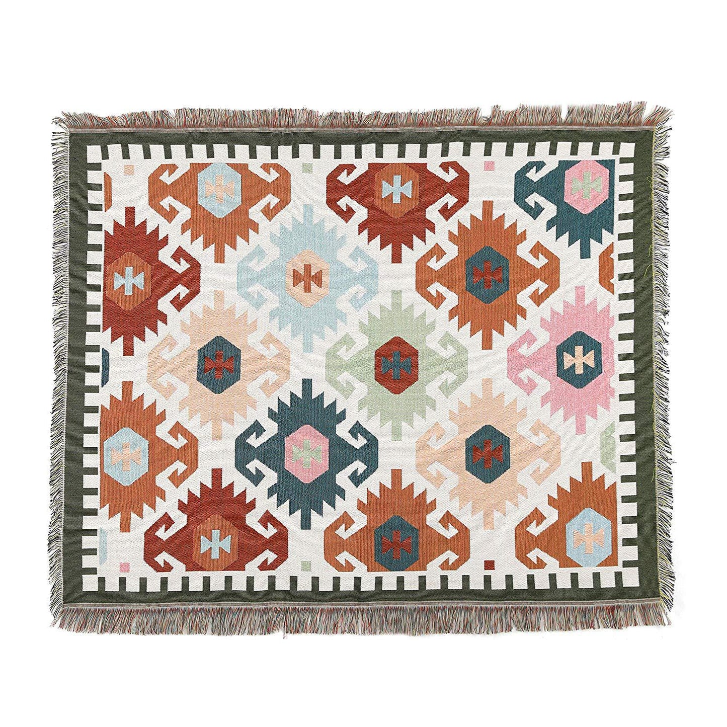 Skorter | National Style woven Casual Blanket Fabric Blanket Cover Blanket