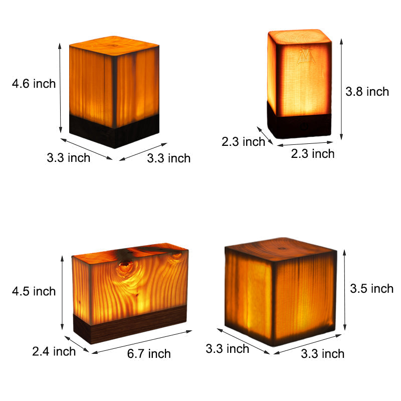 Skorter | LumiHout - LED Table Lamp with Battery and Touch Control
