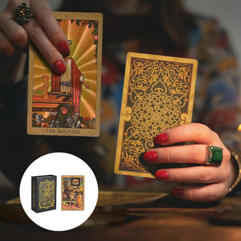 Skorter | Explore the Mystical World of Tarot Gold Foil Tarot