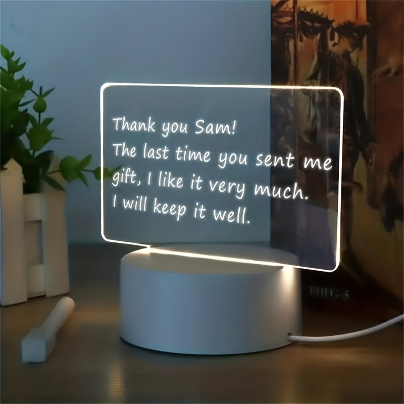 Skorter | LumiBoard - Modern LED Message Board Table Lamp with Pen