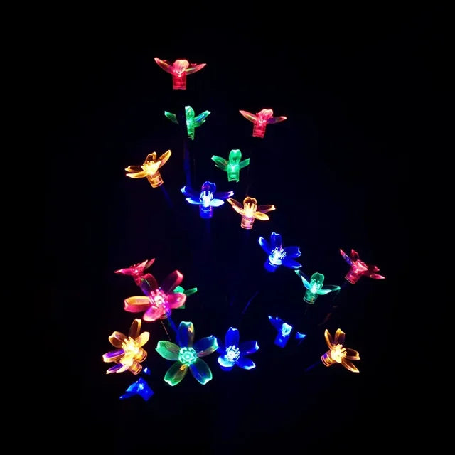 Skorter | LumiBlossom - Solar LED Light String with Peach Blossom – Weatherproof & Energy Saving