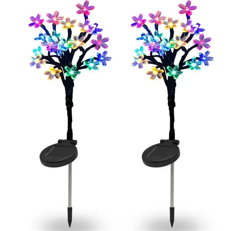 Skorter | LumiBlossom - Solar LED Light String with Peach Blossom – Weatherproof & Energy Saving