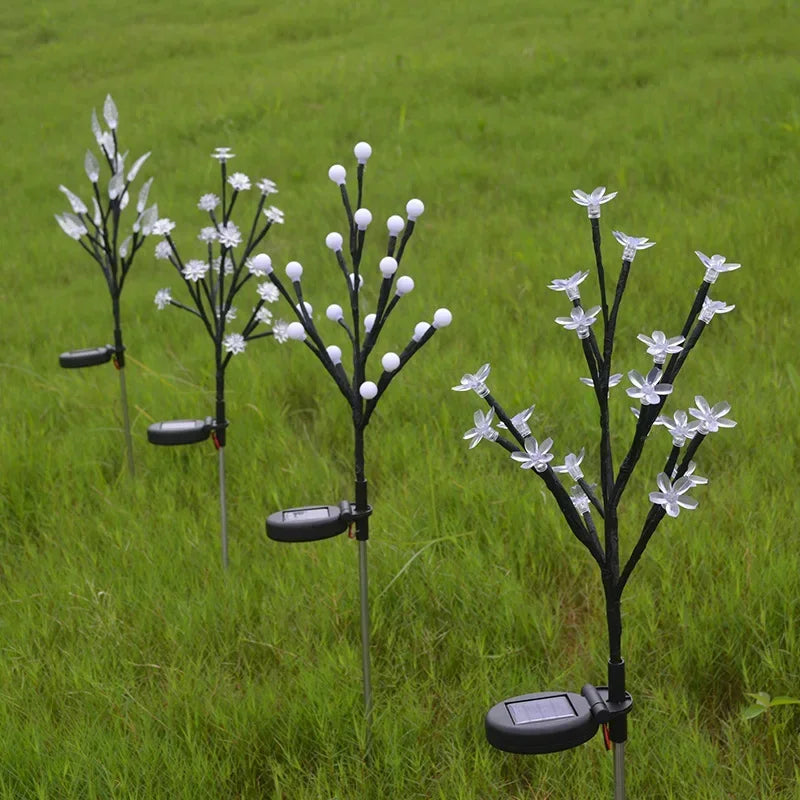 Skorter | LumiBlossom - Solar LED Light String with Peach Blossom – Weatherproof & Energy Saving