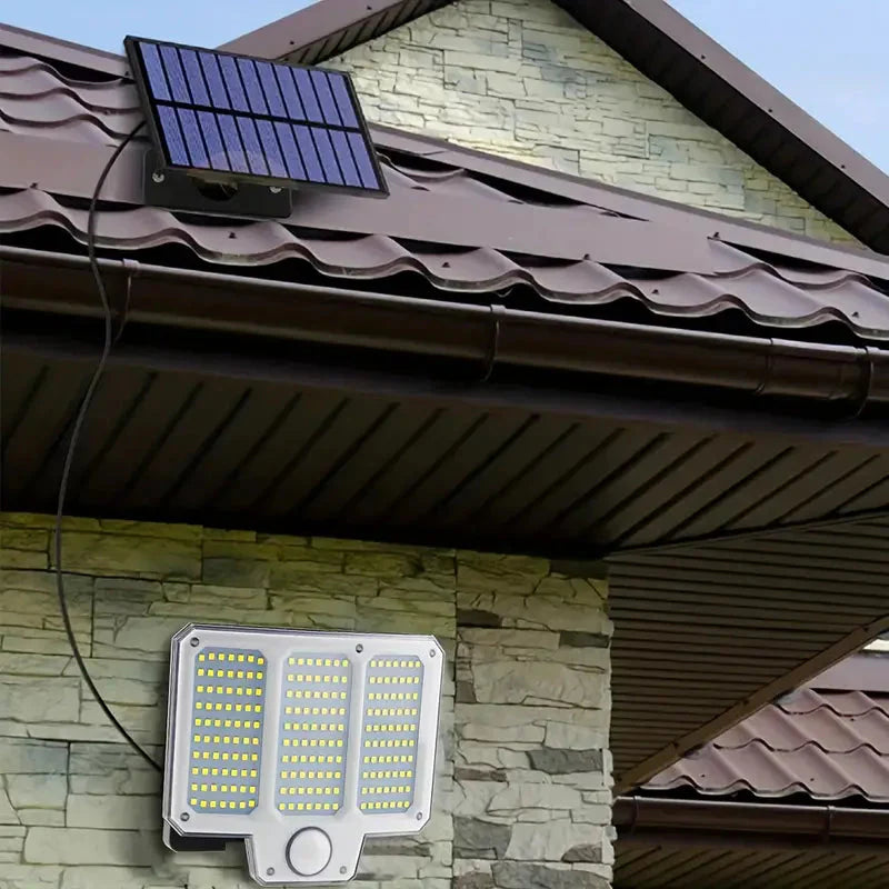 Skorter | 210LED Super Bright Motion Sensor Solar Strong Power LED Garden Wall Lamp