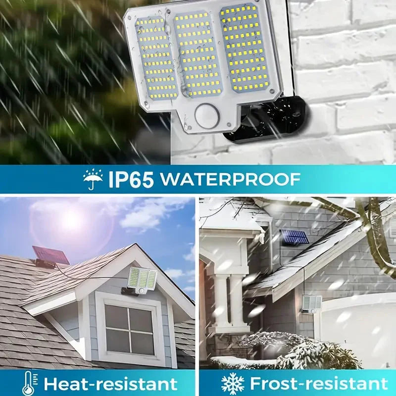 Skorter | 210LED Super Bright Motion Sensor Solar Strong Power LED Garden Wall Lamp