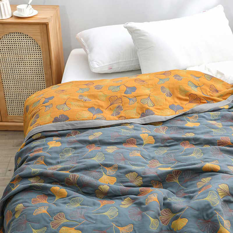 Skorter | LeafNest - Soft Cotton Bed Linen with Leaf Motif