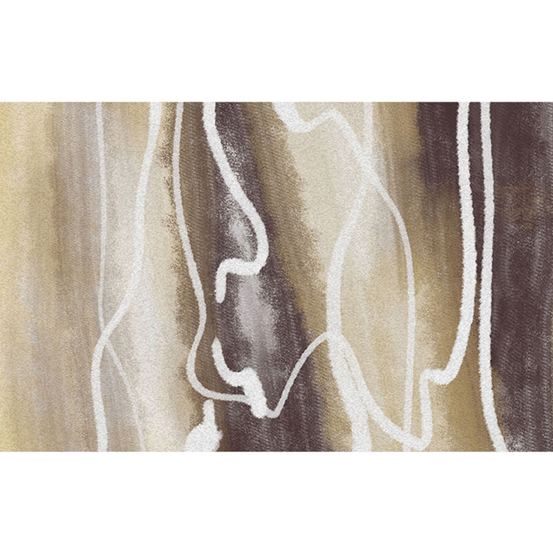 Skorter | Calming Multi Colors Nordic Rug Synthetic Geometric Rug Washable Stain Resistant Non-Slip Backing Rug for Living Room