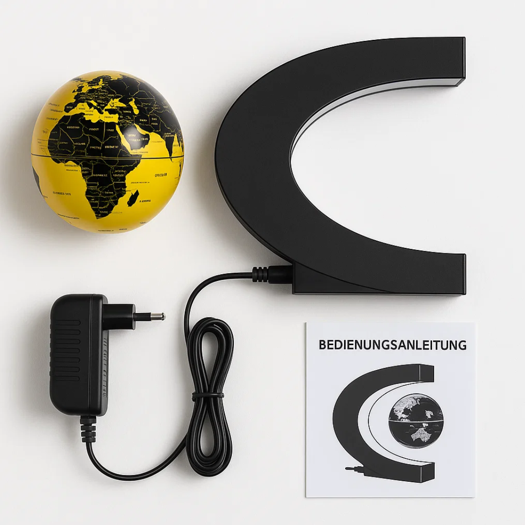 Skorter | AstroGlobe LED World Globe – Floating Globe Lamp with Magnetic Suspension