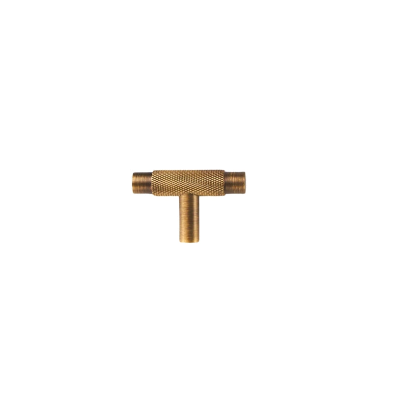 Skorter | Harrison Vintage Brass Knurled Furniture Handles