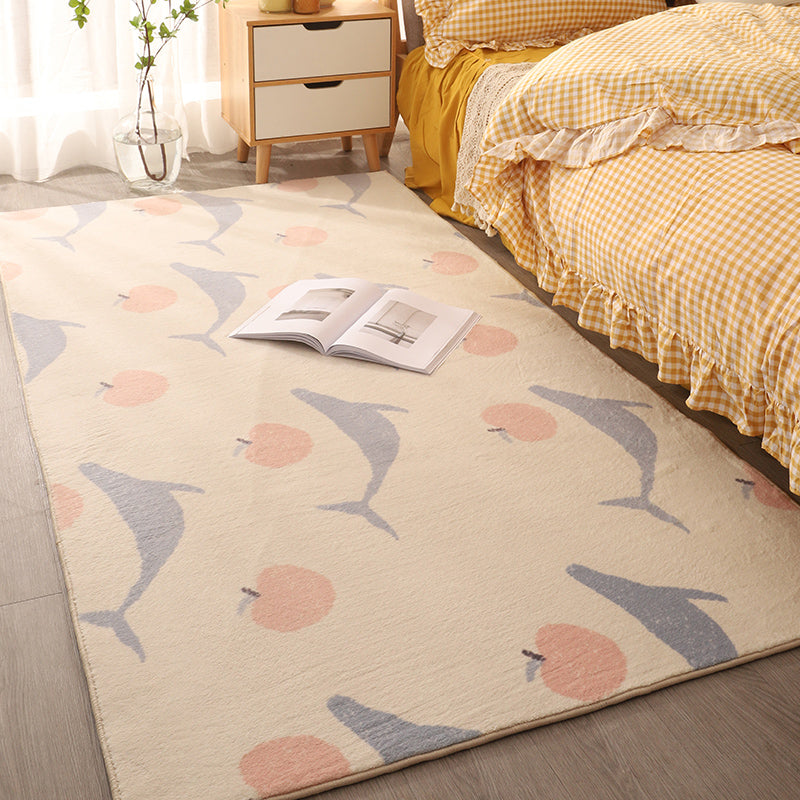 Skorter | Colorful Comfort Carpet Polypropylene Cartoon Pattern Rug Non-Slip Back Easy Care Washable Rug for Kids