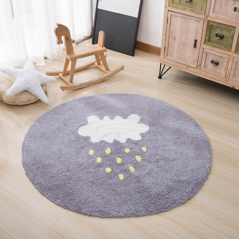 Skorter | Beautiful Children's Room Rug Multicolor Cartoon Rug Cotton Non-Slip Floor Washable Rug