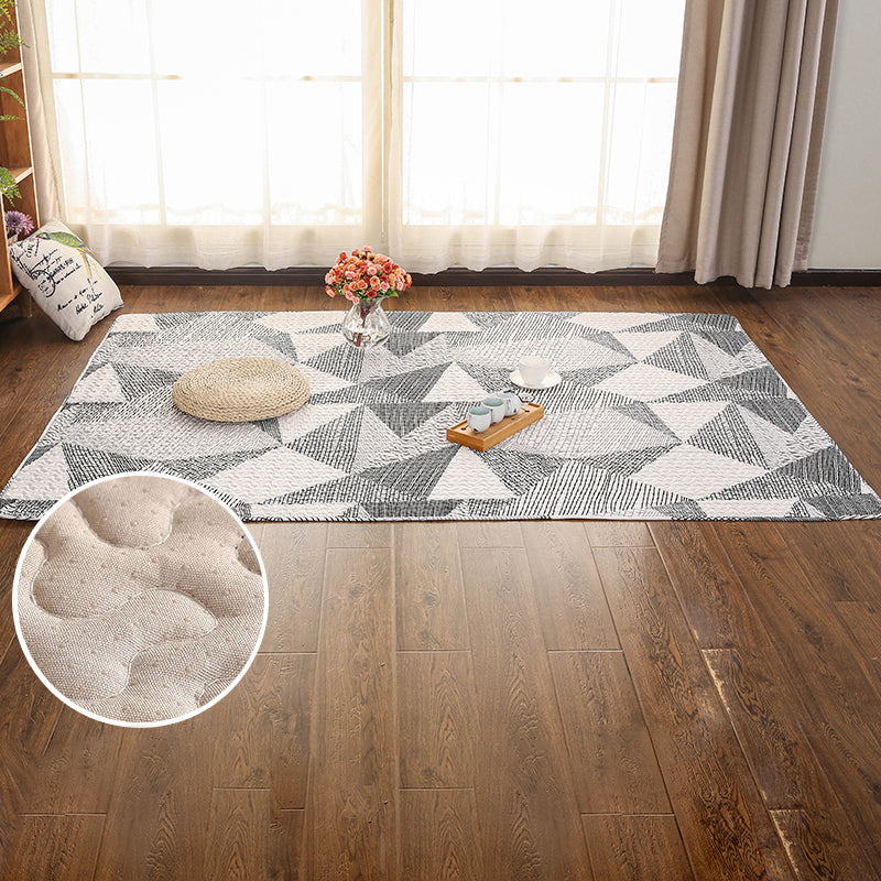 Skorter | Beautiful geometric rug Multicolored Trend rug Cotton Easy to care for Pet-friendly Washable indoor rug for rooms