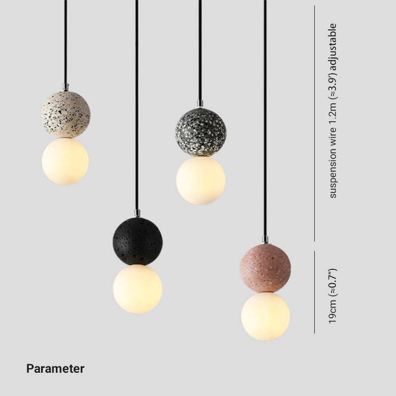 Skorter | Aurora Small Modern LED Ceiling Lamps - Black and White Glass for Dining Table