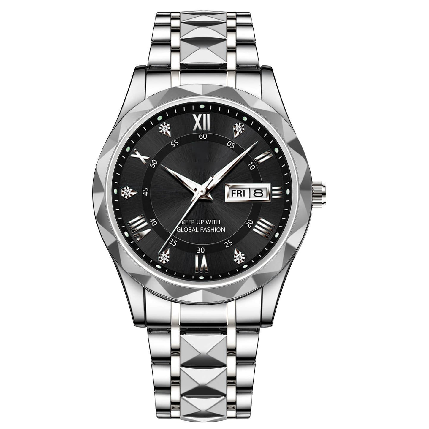 Skorter | Waterproof Luminous Stainless Steel Two-tone Quartz Men's Watch