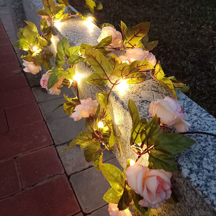 Skorter | Solar Outdoor waterproof shockproof Rose Outdoor LED string lights
