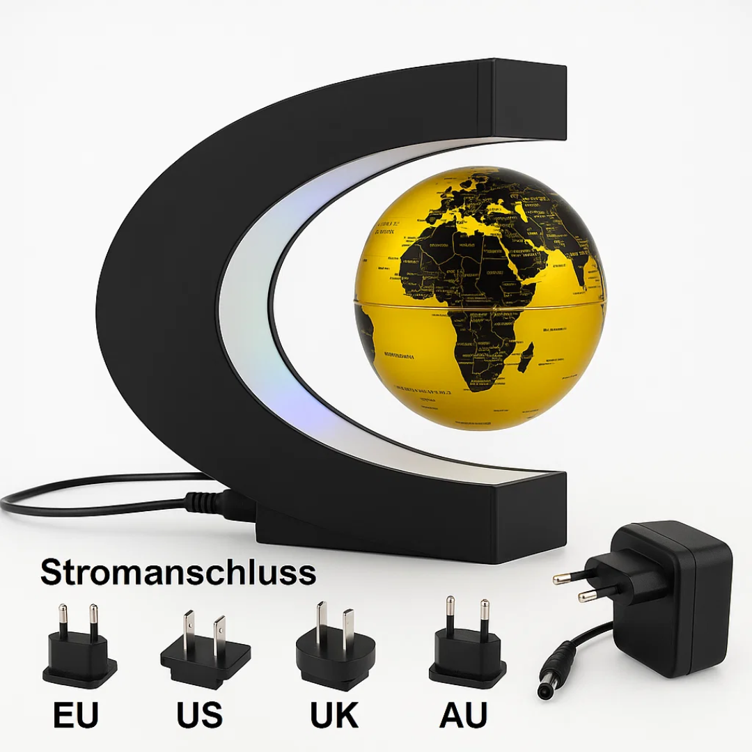 Skorter | AstroGlobe LED World Globe – Floating Globe Lamp with Magnetic Suspension